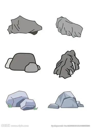 石头简笔画设计图__卡通设计_广告设计_设计图库_昵图网nipic.com