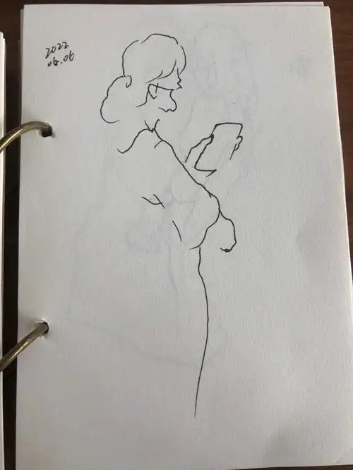 0基础跟着kiefan学速写day6873够简笔吧