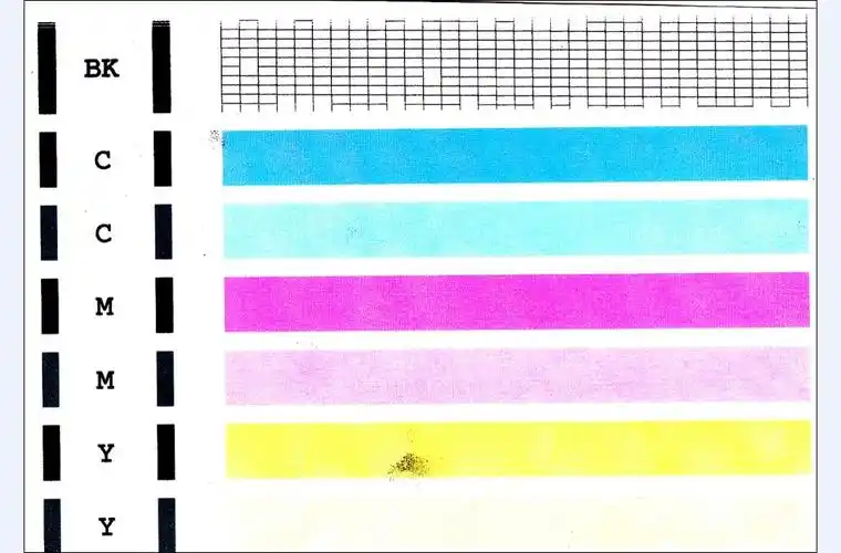 打印测试页是这样的