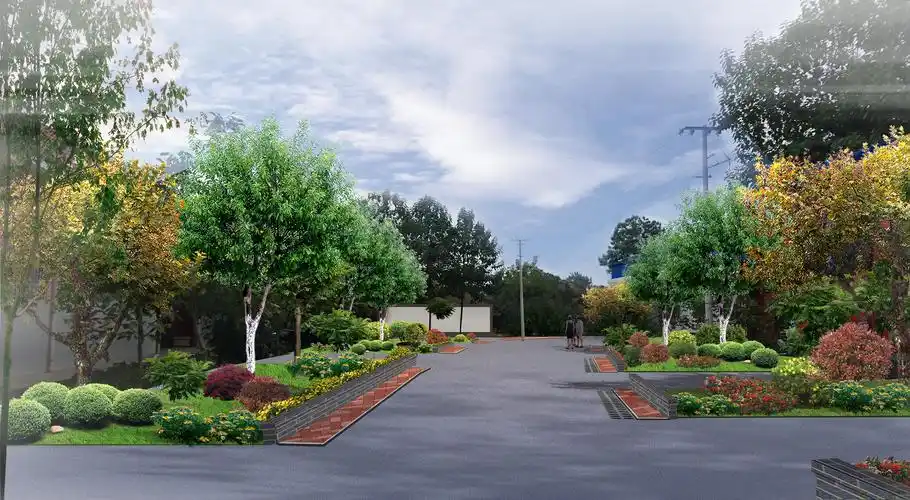 ps园林绿化提升效果图