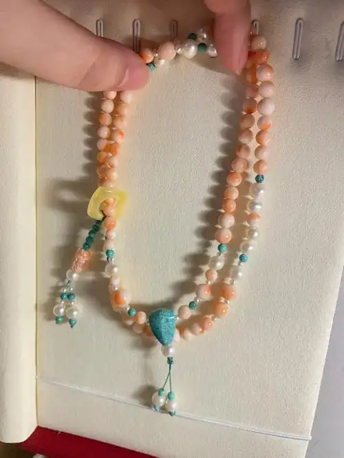 76不用夸我粉珊瑚多圈手持