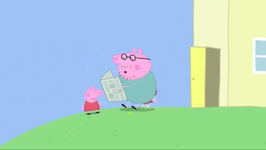 小猪佩奇:猪爸爸发出奇怪的声音,佩奇也想学吹口哨,太可爱了!