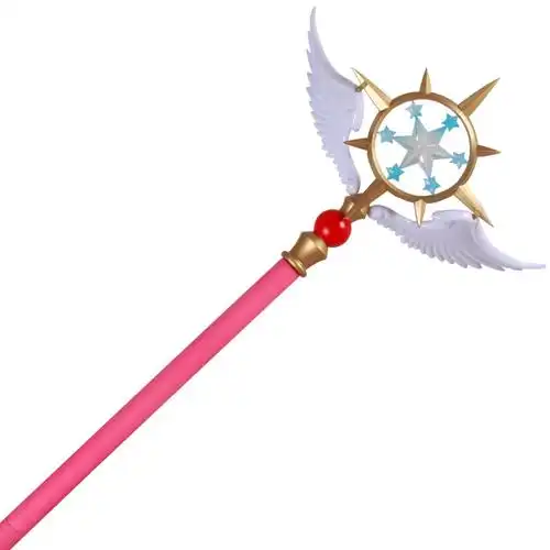 精选好货百变小樱魔法棒月亮鸟头星梦之杖魔杖魔法棒cosplay美少女