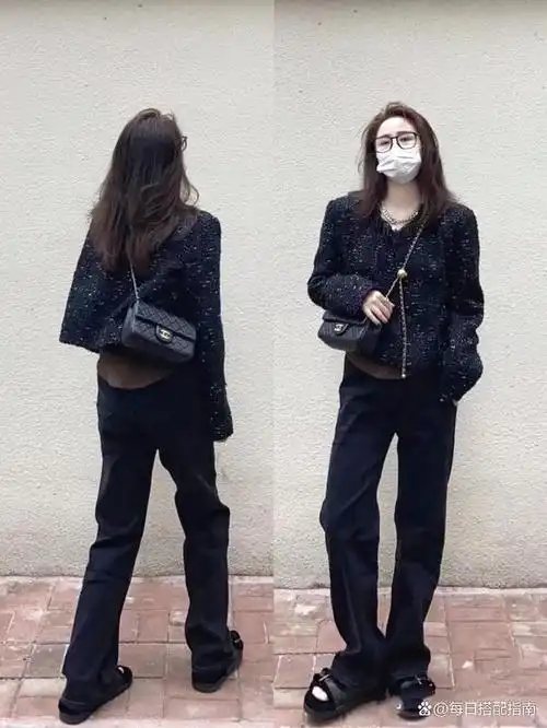 小香风外套才是秋冬的"杠把子",不管搭什么下装,都气质优雅