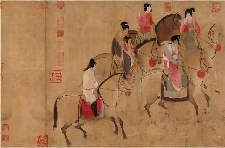 "丽人游春"虢国夫人游春图数字作品限量发行