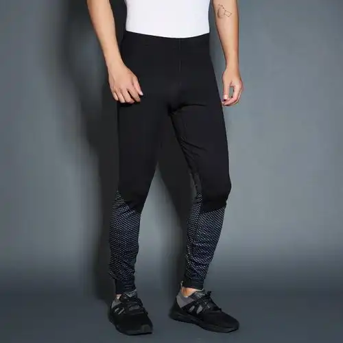 彪马puma 修身透气 男款黑色紧身裤 基本系列