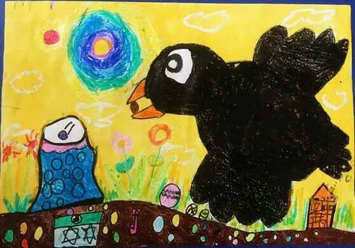 他会回应你,告诉你他画的是什么,每一个线条所表达的意义.