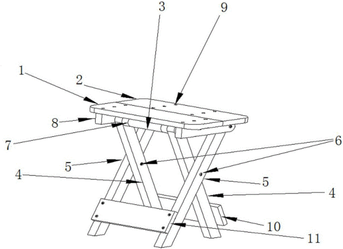 一种便携式折叠凳制造技术