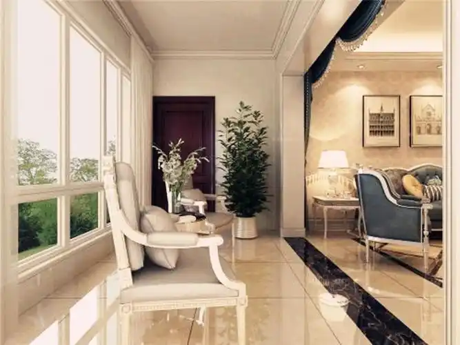 115平米美式阳台吊顶装修效果图