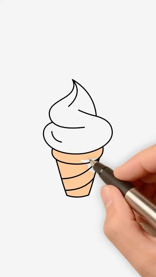 冰淇淋简笔画!