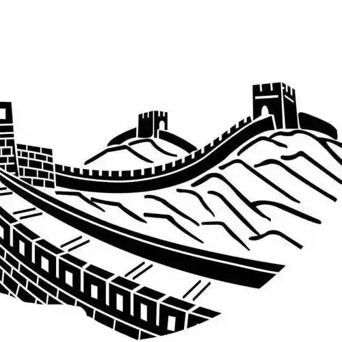 霸气长城的画法 最新长城的简笔画法图片