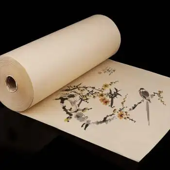 加厚100百米仿古长卷宣纸水墨国画生宣半生半熟书法纸毛笔书法练字