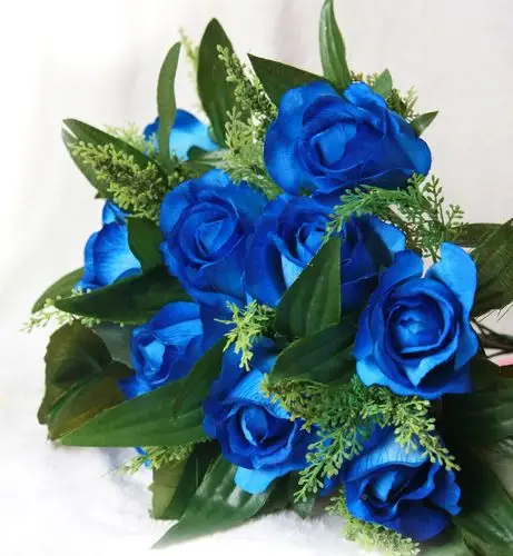 蓝色妖姬图片和花语(蓝色妖姬花图片唯美一朵)