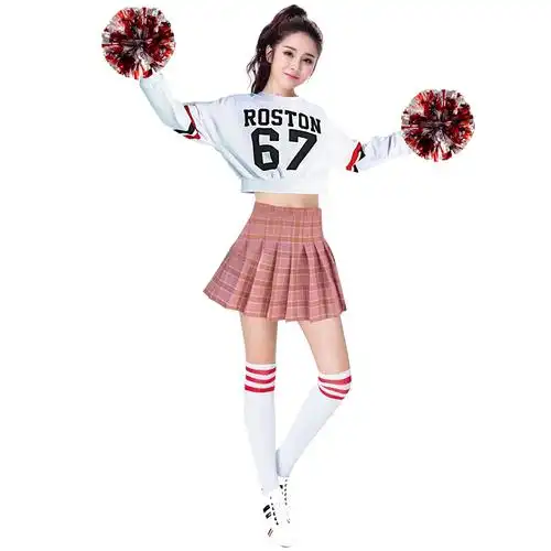 拉拉队服装女新款韩版啦啦队演出服舞蹈服女学院风套装舞台表演服