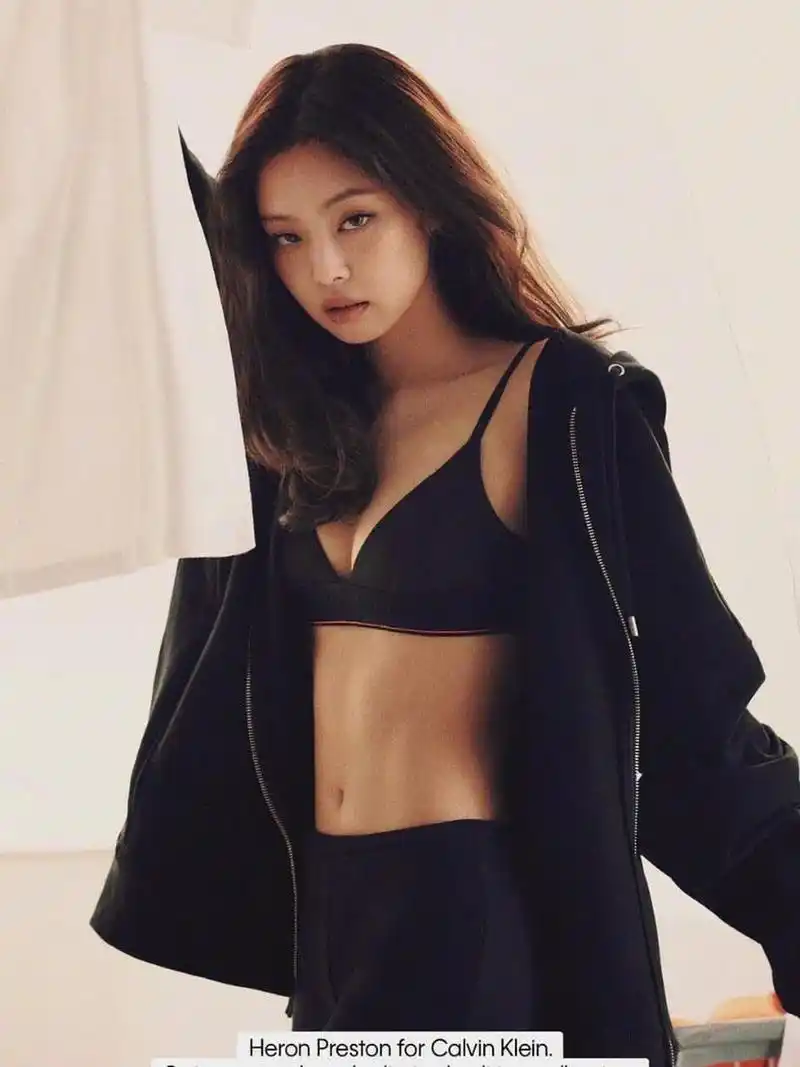jennie 金智妮 性感小妮 ck内衣广告 (一) jennie