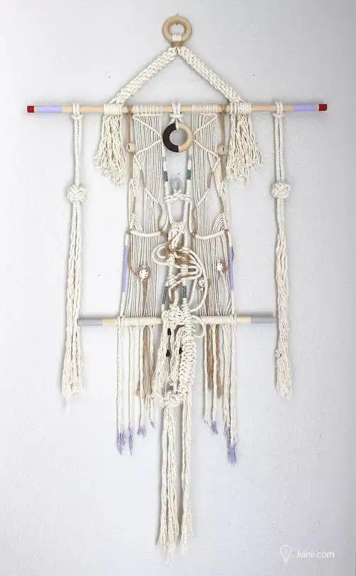 让结绳带着东方书法的韵味日本艺术家maysterchi的结绳艺术