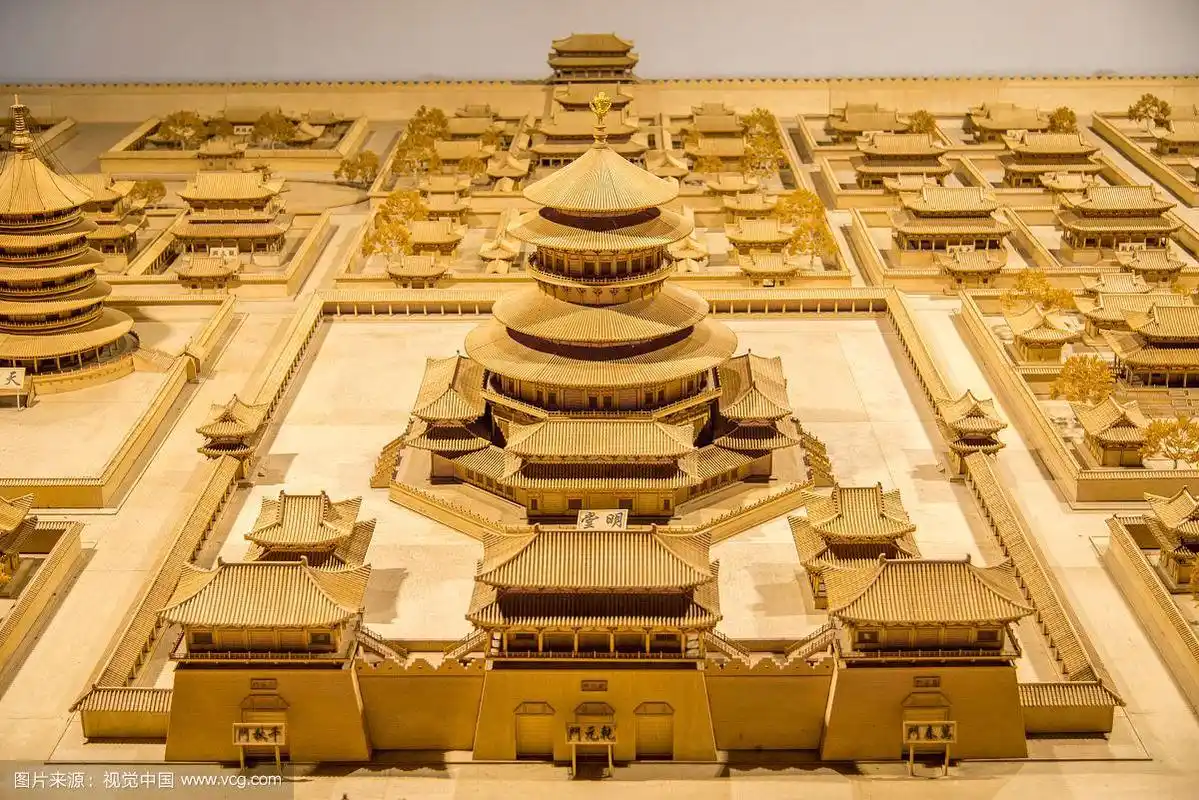 唐朝都城长安复原木质模型