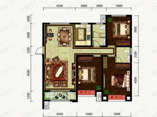 恒丰·理想城a户型户型图