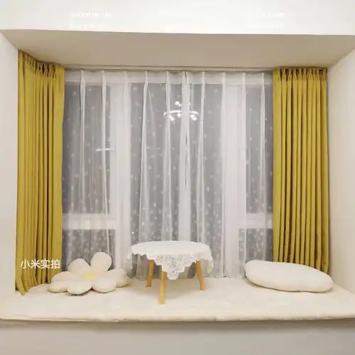 飘窗窗帘设计好看又节省空间