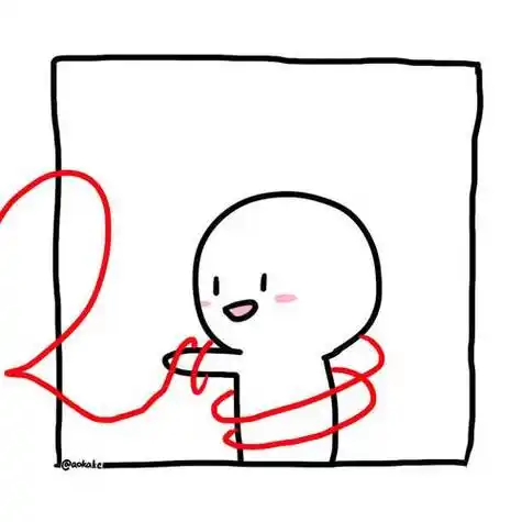 简约可爱线条小人的头像 可爱头像图片大全 -【爱个性】