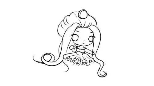 7个叶罗丽仙子茉莉简笔画