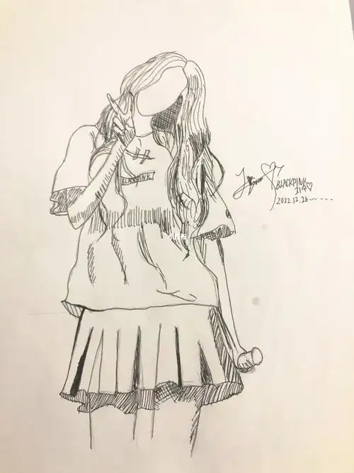 原创是@悲伤的g#jisoo  #金智秀jisoo  #手绘  #画画