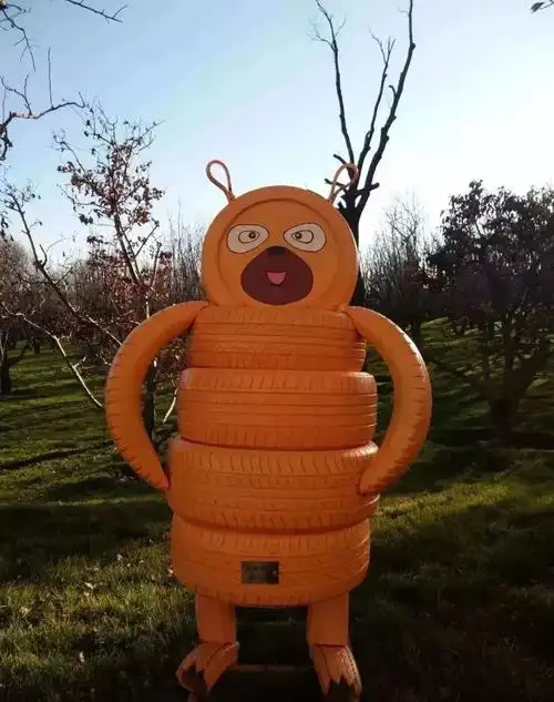 废旧轮胎还能这样玩泰州这个创意展能让你的孩子脑洞大开