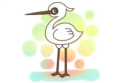 白鹭简笔画