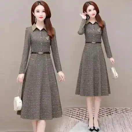 长袖polo连衣裙女2024年新款春款高端气质时尚显瘦小