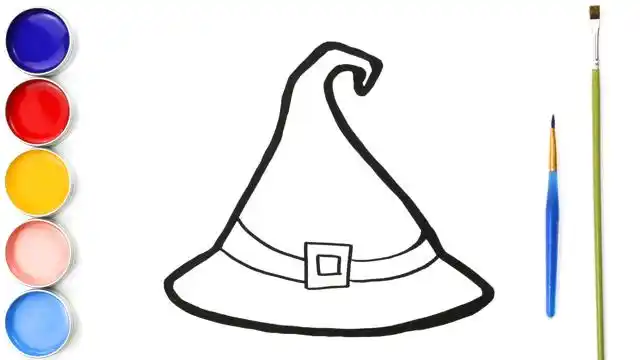 今天我要戴一顶魔法帽,儿童简笔画启蒙英语