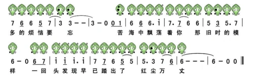 爱的供养陶笛简谱