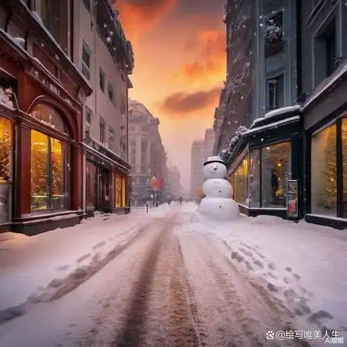 你的城市在下雪吗#城市下雪的场景是美妙的,充满了诗意和浪漫.