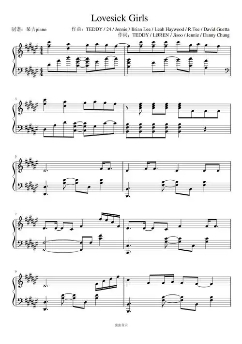 blackpinklovesickgirls钢琴独奏版高燃华丽完美还原