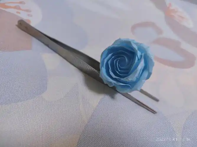 蓝色多瑙河酒杯玫瑰