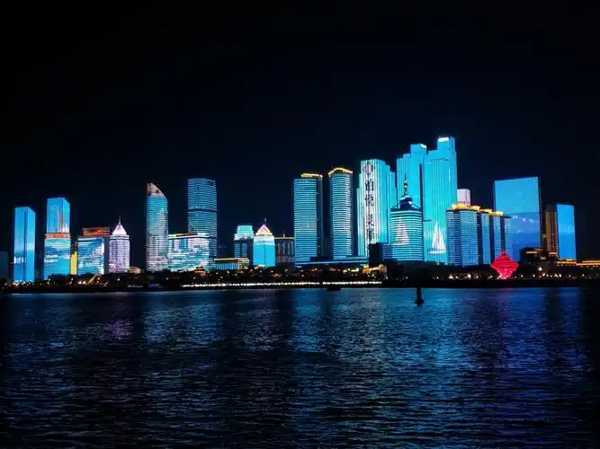 青岛奥帆中心的夜(五四广场)