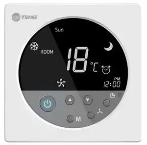 特灵中央空调圆形液晶5温控器面板开关 水冷机风机盘管温度控制器