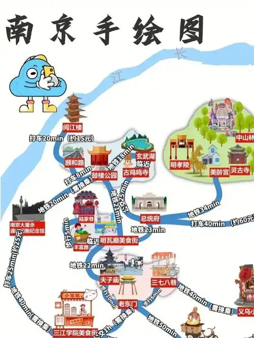 我大概7-8月有假期,想去南京旅游,4天,从广州出发.