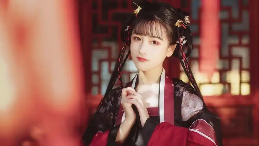 可爱古装美女俏皮美女4k壁纸3840x2160