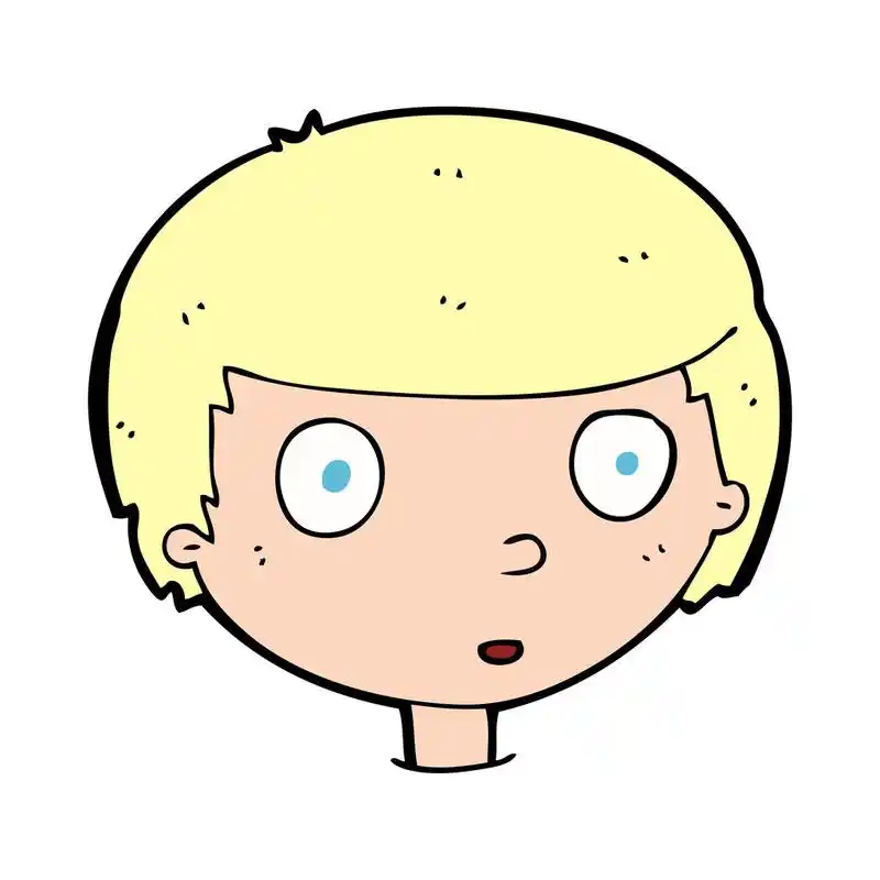 卡通形象的人的头部