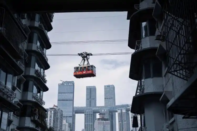 重庆的长江索道打卡