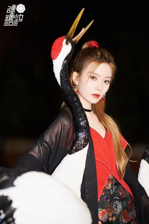 陈卓璇国风仙鹤意境大片