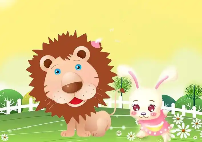 狮兔比赛跑步的故事