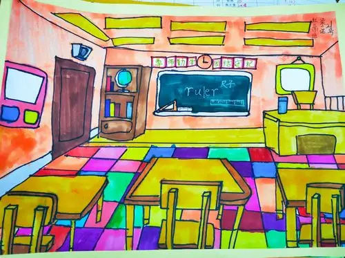 梁一诺同学《我心中的最美教室》】