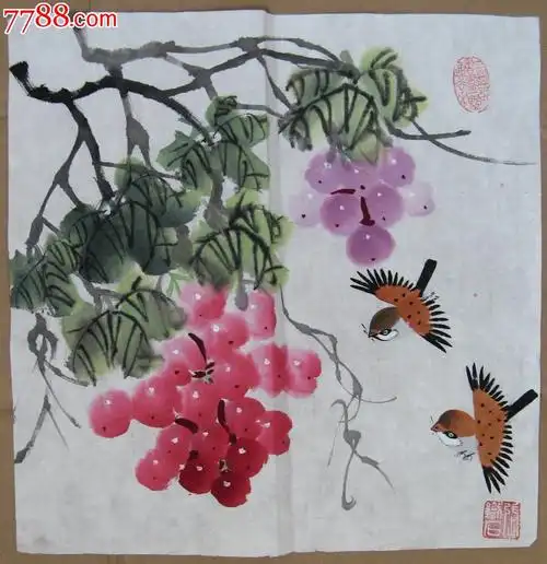 玉润鸟欢-价格:16元-se22602997-花鸟国画原作-零售-7788收藏