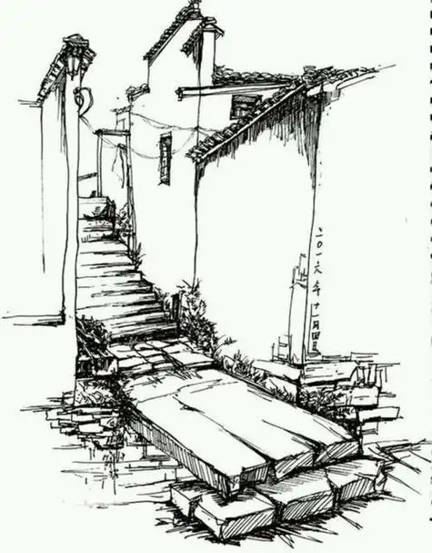 风景速写临摹风景速写临摹图片高清