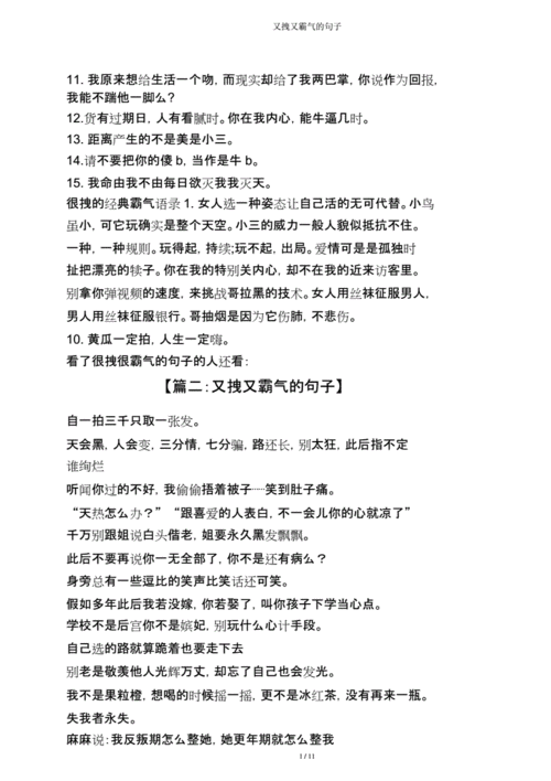 又拽又霸气句子.doc 11页