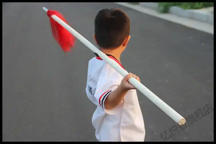 红缨枪标准竞赛武术表演训练不锈钢儿童安全枪头男女竞技比赛用枪标准