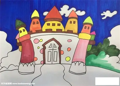 童话王国的画怎么画-儿童简笔画大全