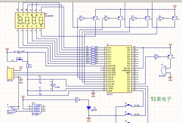 altium designer超声波测距仪原理图 画pcb板子大小
