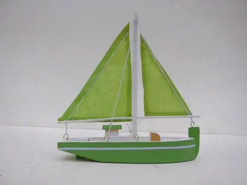 地中海木制帆船 15cm松木帆船 纯手工木质工艺品船模